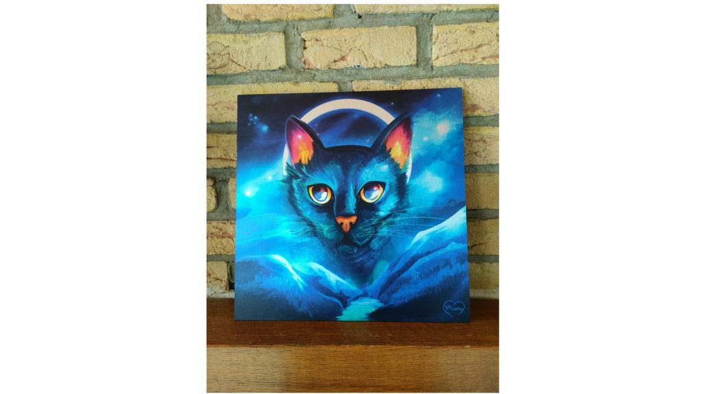 Space Cat alluminium plate