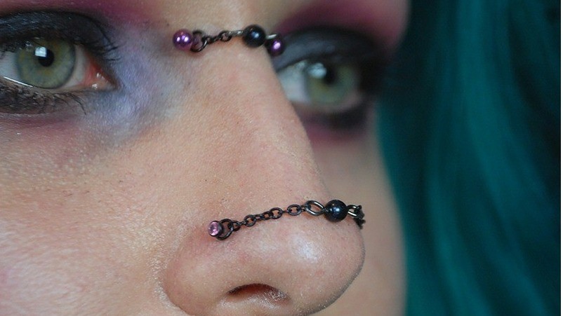 Handmade custom stainless steel piercing chains