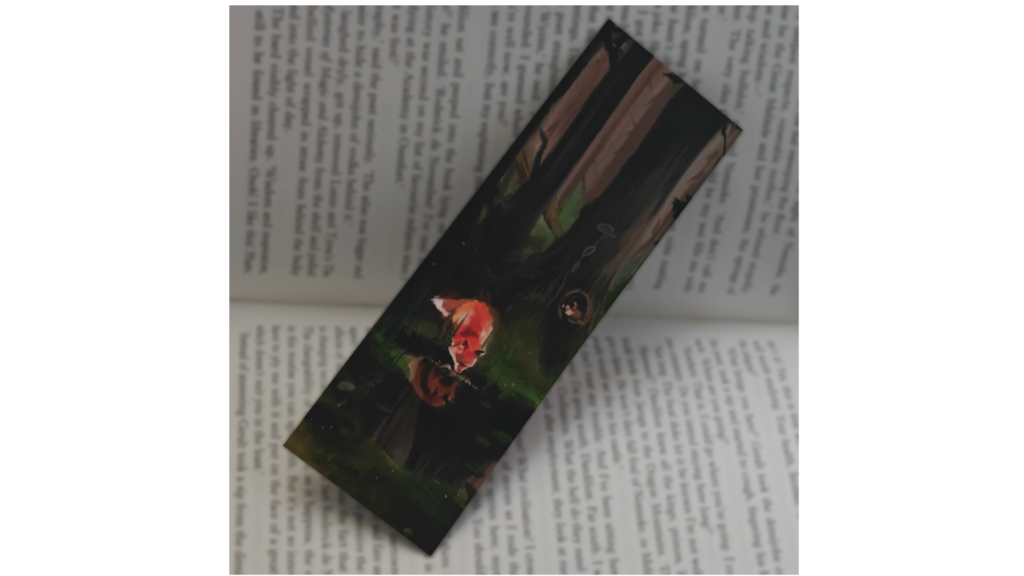 woodland fox – bookmark