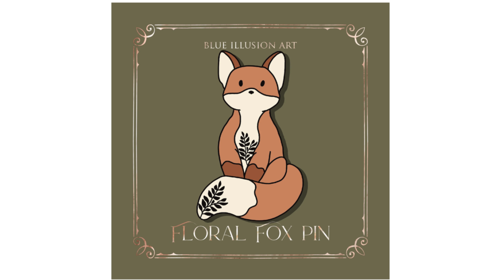 Floral Fox | Enamel Pin