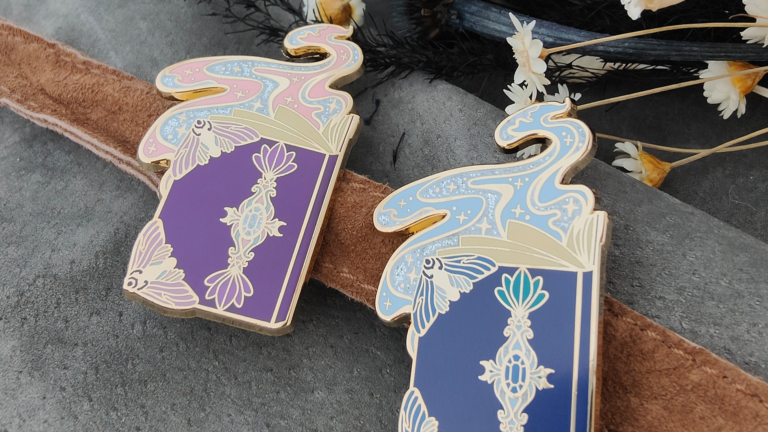 Cleric’s Book – Hard Enamel Pin – Gold