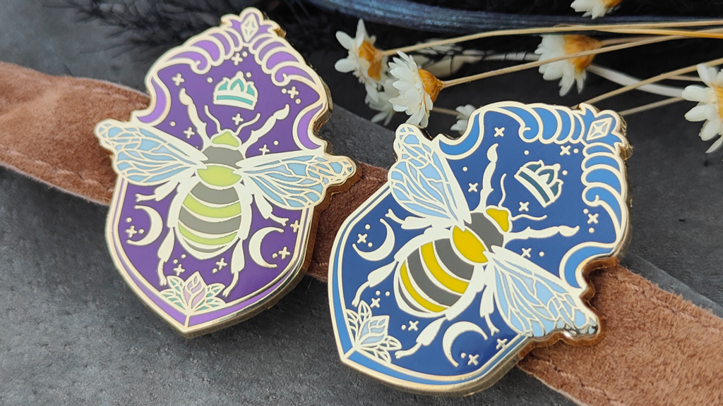 Knight’s Shield – Hard Enamel Pin – Gold