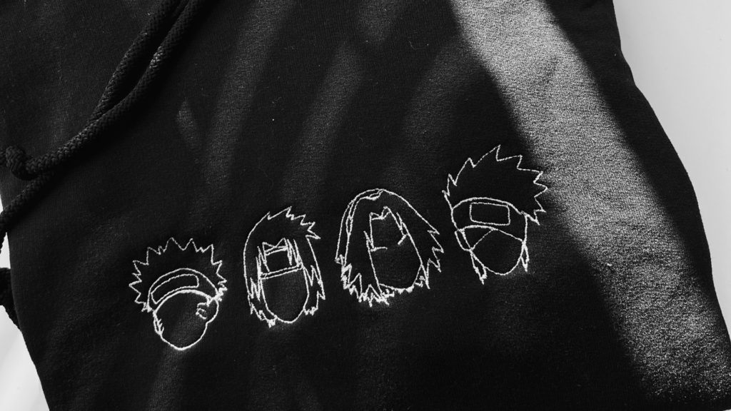Ninjas linedrawing – Hoodie