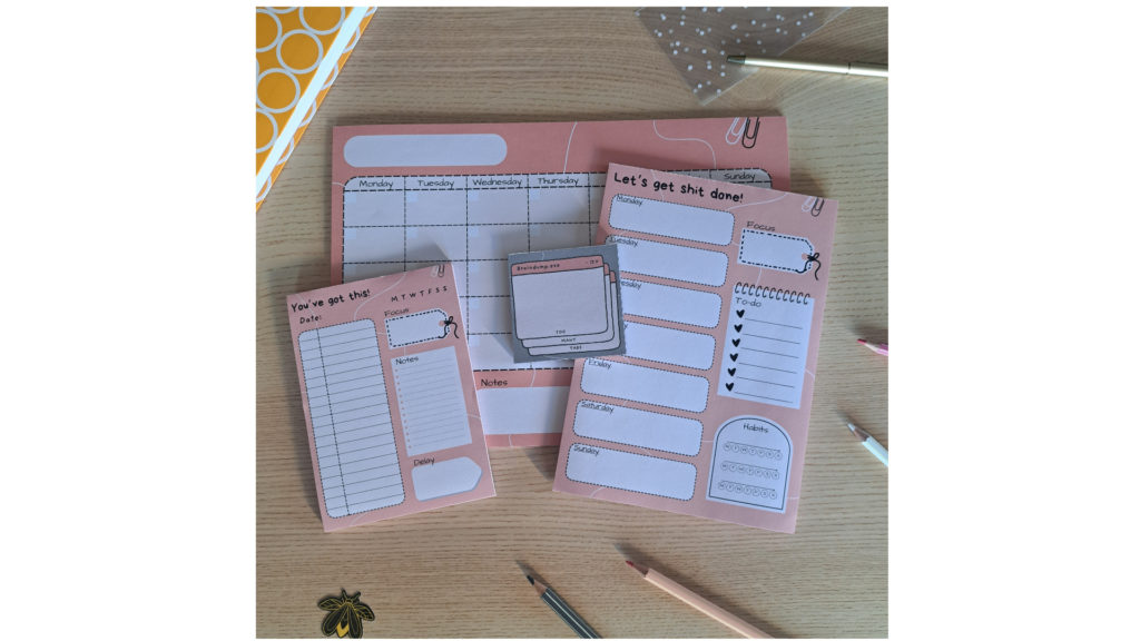 ADHD-Friendly Planner Bundle – Daily, Weekly, Monthly & Brain Dump