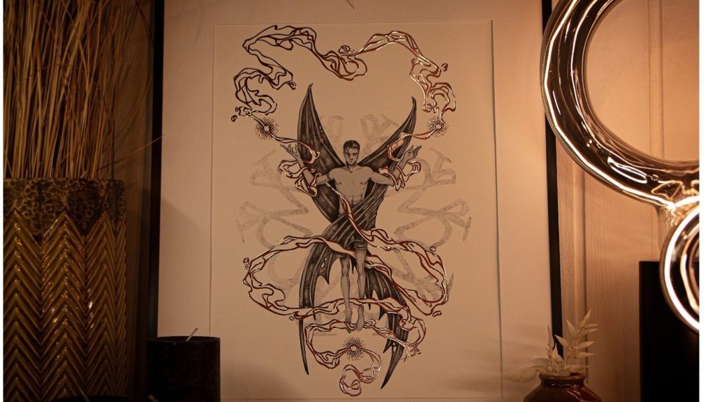 Gold foil Art print – Andy