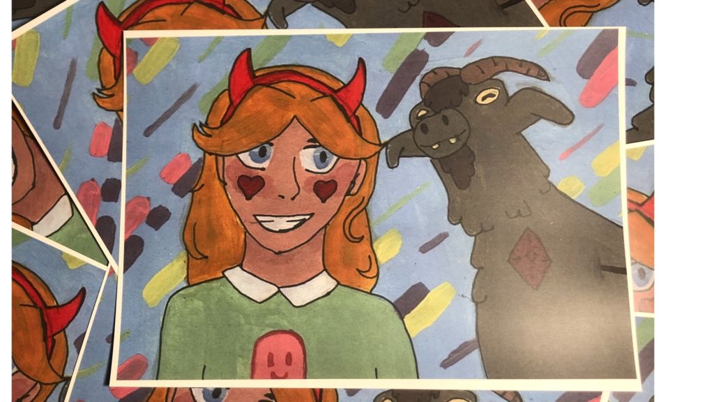 a print of Star and Lil Chauncey from start vs the forces of evil