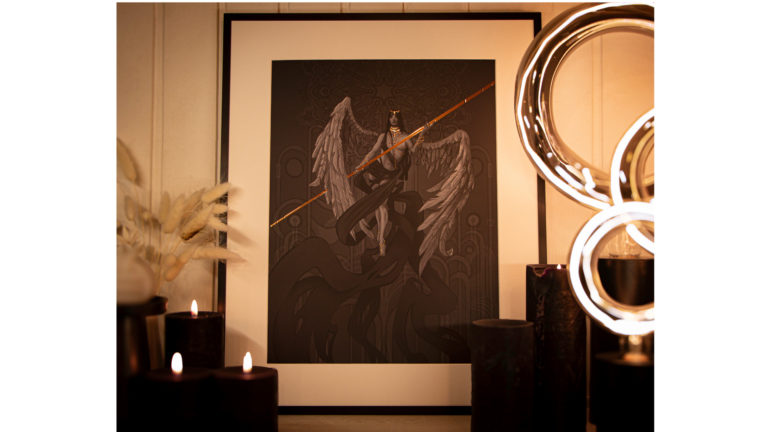 Affiche d’art avec feuille d’or – Ascended