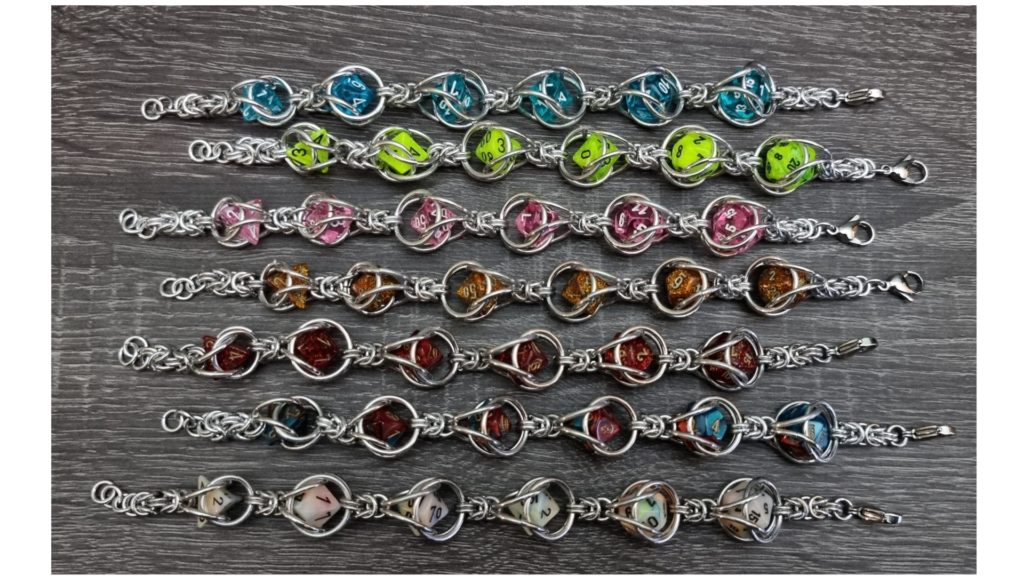Mini diceset armbanden