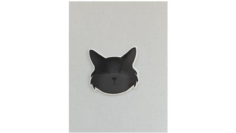 Cat And Skull Sticker (one of three)