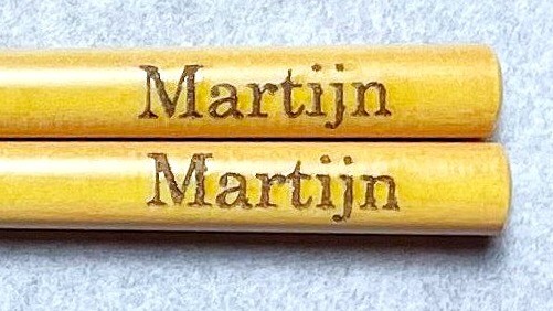 Baguettes Japonaises Personnalisées Votre prénom gravé sur de vraies baguettes japonaises