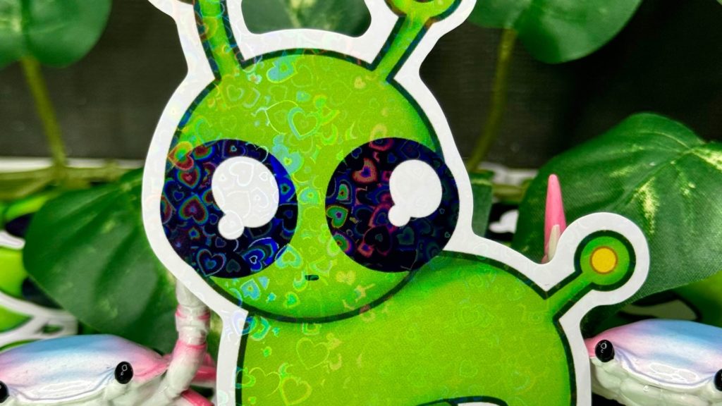 Alien autism creature sticker