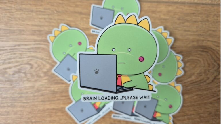 Autocollant corporate – brain loading