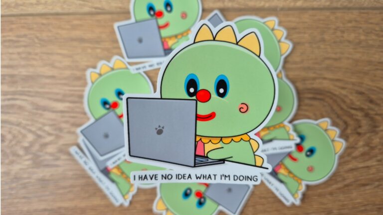 Autocollant corporate – no idea what I’m doing