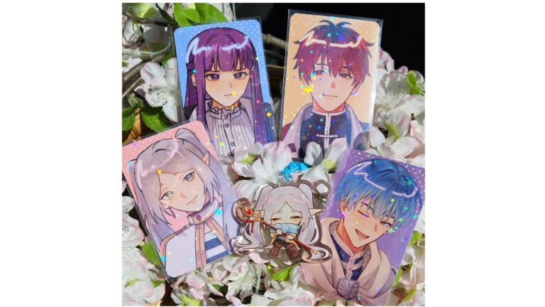 Frieren keychain & photocards