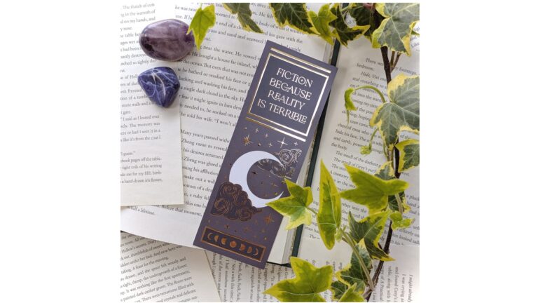 Marque-page Dos du livre Fiction