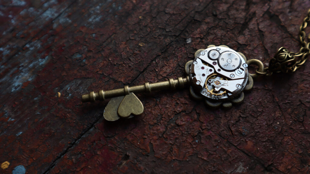 Mécanismes vintage à clé pendentif Steampunk