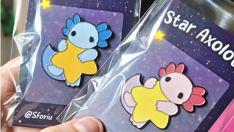 Star Axolotl – pins
