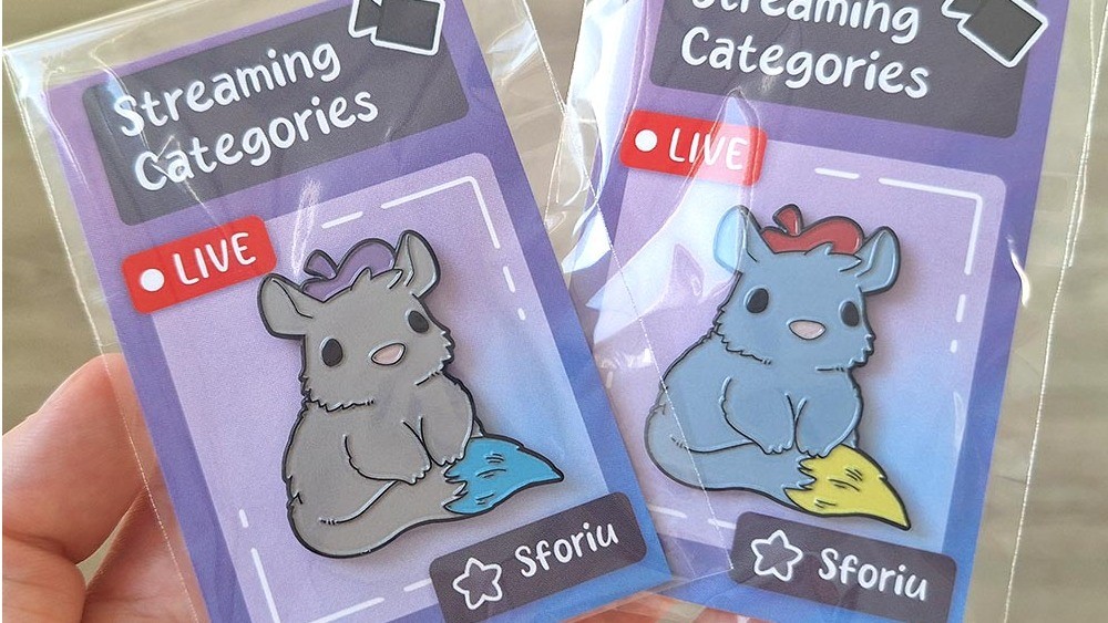 Artist Chinchilla – soft enamel pins