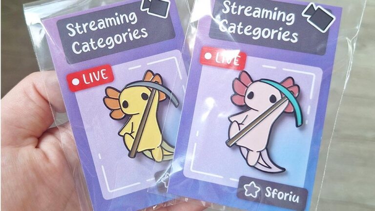 Minecraft Axolotls – soft enamel pins