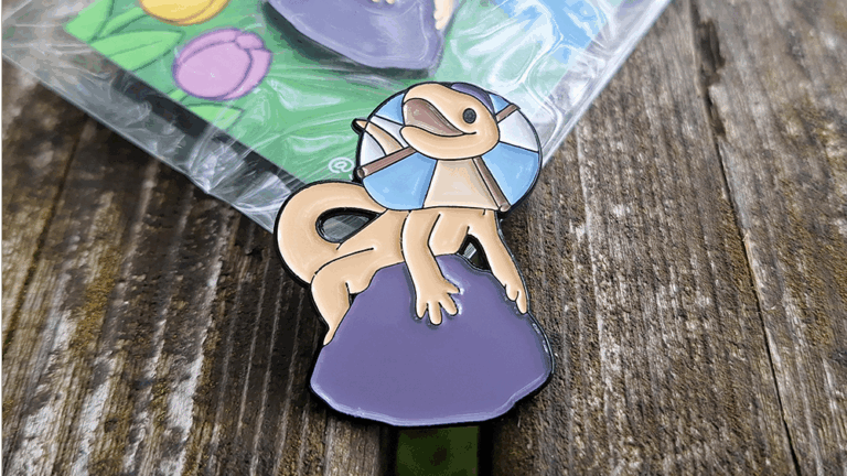 WindmilLizard – soft enamel pin