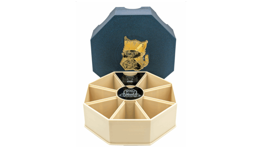Dice Vault Critical Paw – Gold acrylic