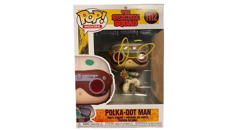 Polka-Dot Man 1112, signed by David Dastmalchian, COA SWAU, Funko Pop!