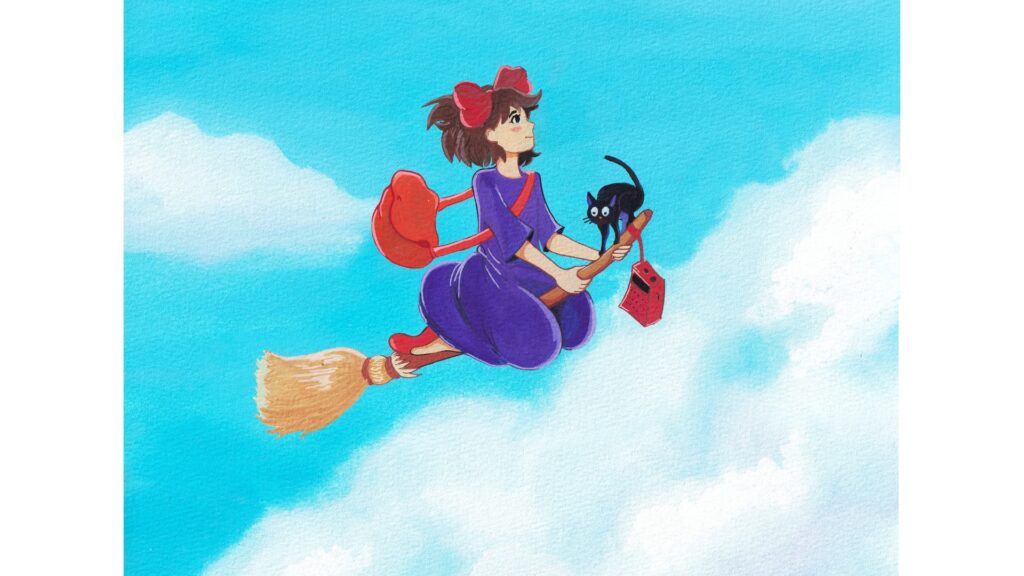 Kiki at the Sky (Print A4 A5 Polaroid size)