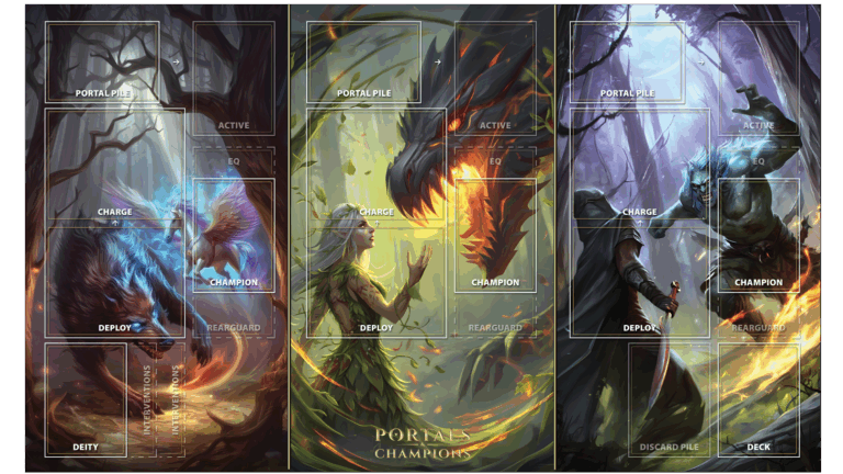 Portals & Champions playmat