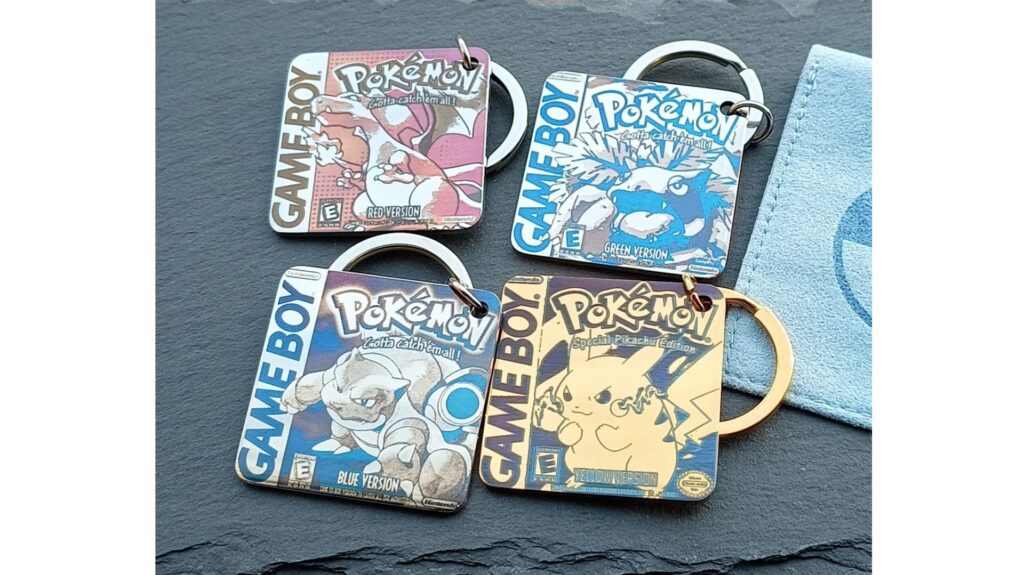 Retro Game Cartridge–Inspired Keychains