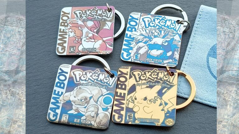 Retro Game Cartridge–Inspired Keychains