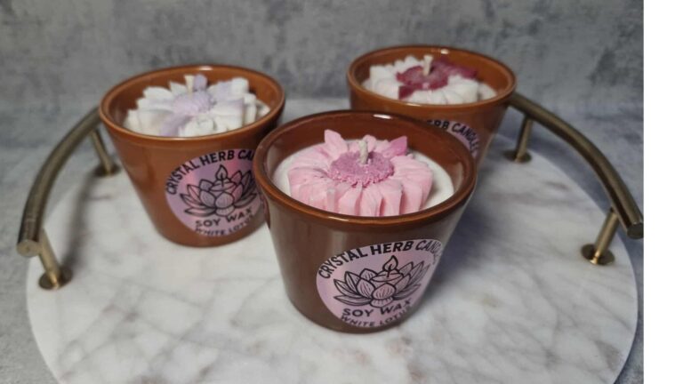 Flowerpot candles