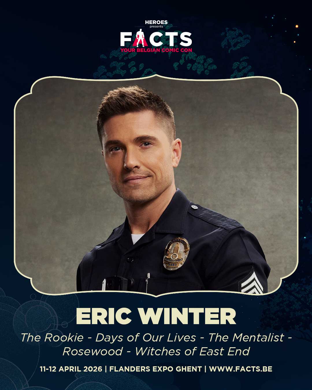 Meet American actor Eric Winter at FACTS Spring 2026!