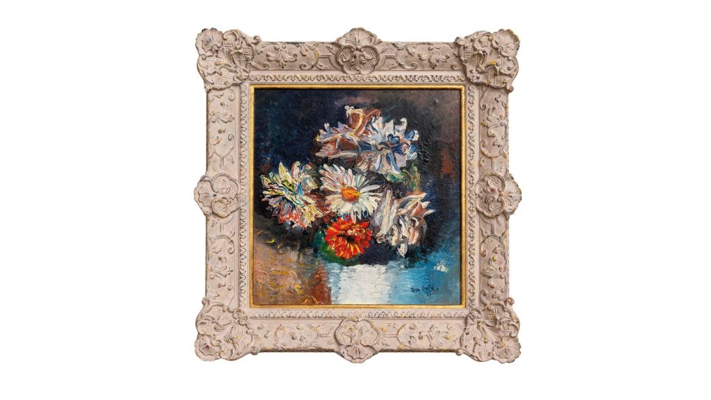 Olieverfschilderij Jean Dufy bloemstilleven 1927 gesigneerd en gedateerd