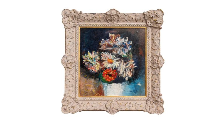 Peinture à l’huile Jean Dufy Nature morte aux fleurs 1927 signée et datée