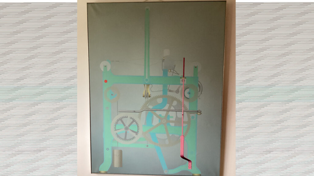 Roger NELLENS 1937-2021 artiste Belge HST 150x115cm “Trompe oeuil rouge” de 1972