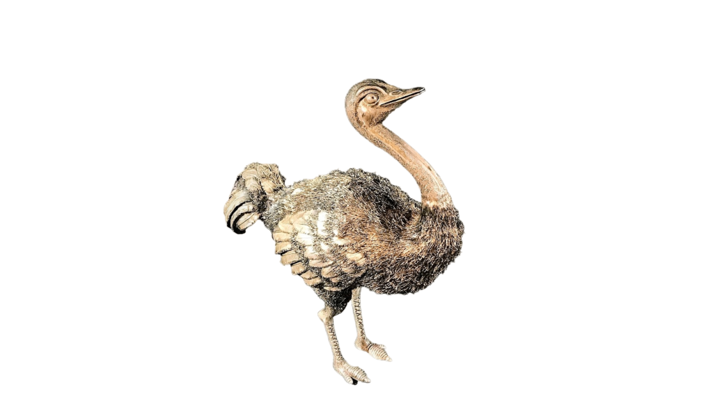 Silver sterling Ostrich, 1960, Mario Buccellati