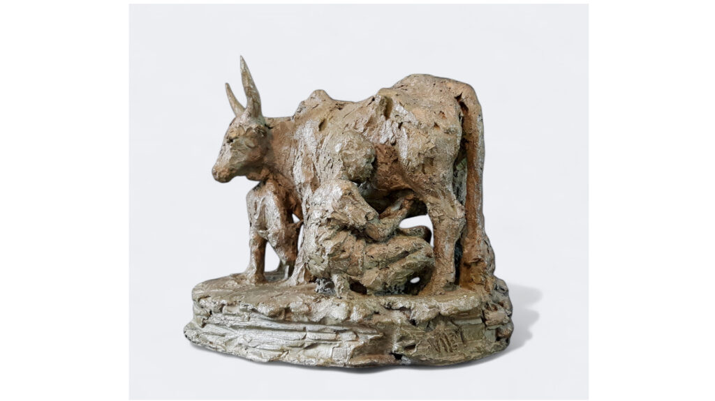 VALEM – Mon chien – 28x32x28cm – Bronze