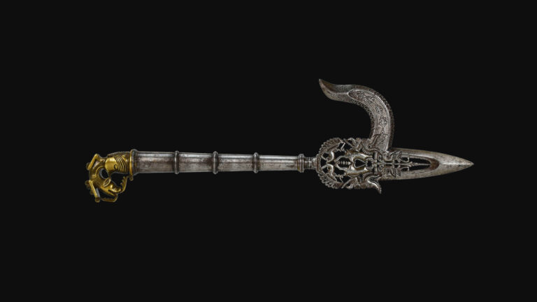 South Indian Chiseled Elephant Goad