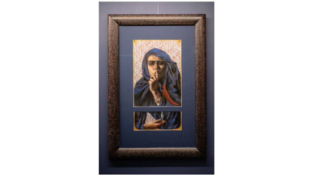 “Silence Inattendu” – Pastel sur papier, encadré