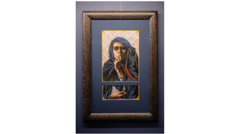 “Silence Inattendu” – Pastel sur papier, encadré