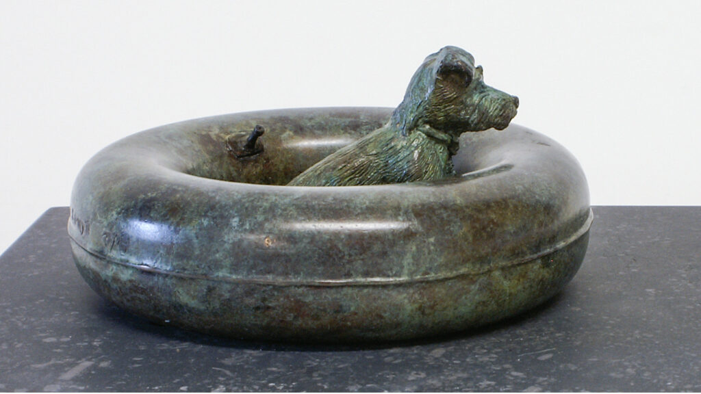 Le gardien, bronze de Véronique Clamot, EA I/IV