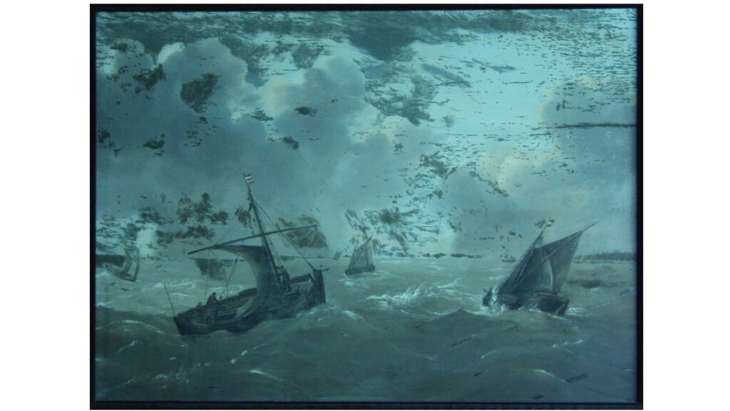 photo UV afin de définir les zones retouchés