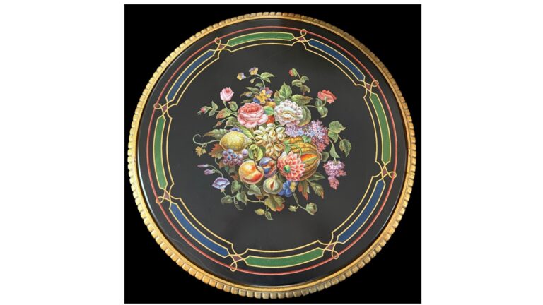 Table en micromosaïque attribuée à l’atelier de Michelangelo Barberi (1787-1867)