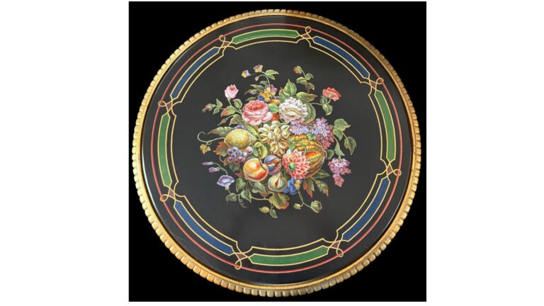 Micromosaic table attributed to the Atelier of Michelangelo Barberi (1787-1867)