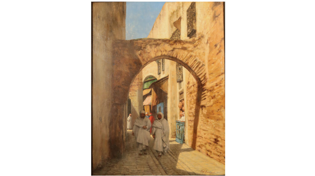 Jef Leempoels Une rue en Tunisie