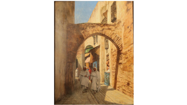 Jef Leempoels Une rue en Tunisie