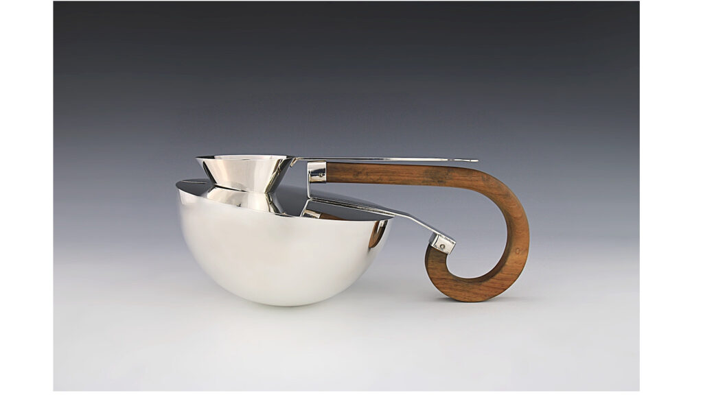 Silber Design Teekanne, Cleto Munari, Vincenca 1988