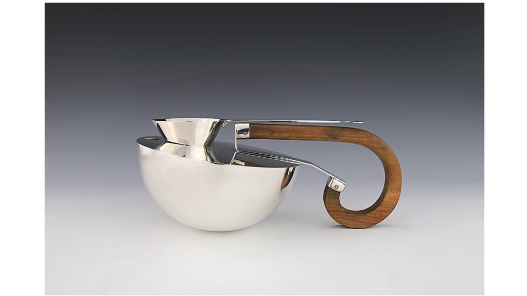 Silber Design Teekanne, Cleto Munari, Vincenca 1988