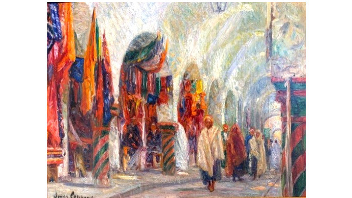 Omer Coppens, Le souk des étoffes à Tunis
