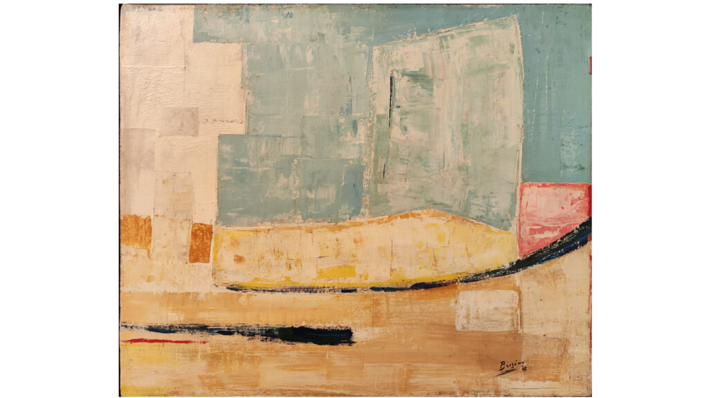 Zephir Busine – Huile sur panneau – 1947